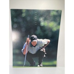 Tiger Woods 'The Eyes Have It' Rookie CARDSTOCK Poster Vintage 16x20 #5520